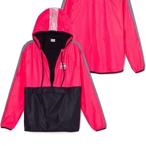 PINK Anorak Halfl Zip Jacket Pink, Gray